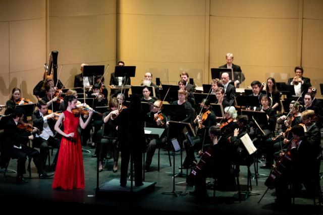 Richmond Symphony Orchestra performing on campus earlier in 2024